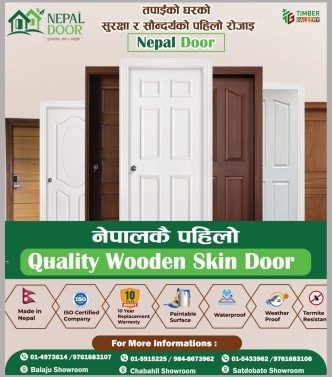 HDF Molded White primer Skin Door